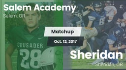 Matchup: Salem Academy High vs. Sheridan  2017