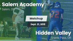 Matchup: Salem Academy High vs. Hidden Valley  2018