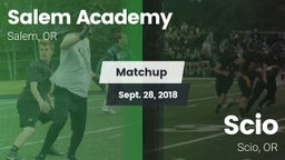 Matchup: Salem Academy High vs. Scio  2018