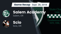 Recap: Salem Academy  vs. Scio  2018