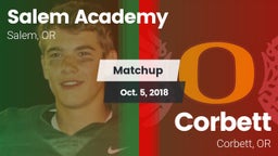Matchup: Salem Academy High vs. Corbett  2018