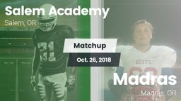 Matchup: Salem Academy High vs. Madras  2018