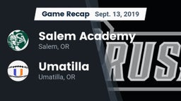 Recap: Salem Academy  vs. Umatilla  2019