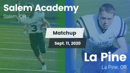 Matchup: Salem Academy High vs. La Pine  2020