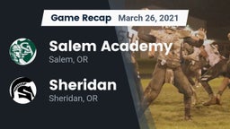 Recap: Salem Academy  vs. Sheridan  2021