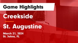 Creekside  vs St. Augustine  Game Highlights - March 21, 2024