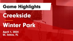 Creekside  vs Winter Park  Game Highlights - April 1, 2024