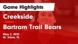 Creekside  vs Bartram Trail Bears Game Highlights - May 2, 2024
