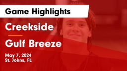 Creekside  vs Gulf Breeze Game Highlights - May 7, 2024