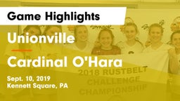 Unionville  vs Cardinal O'Hara  Game Highlights - Sept. 10, 2019