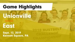 Unionville  vs East Game Highlights - Sept. 12, 2019
