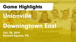 Unionville  vs Downingtown East  Game Highlights - Oct. 30, 2019