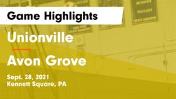 Unionville  vs Avon Grove  Game Highlights - Sept. 28, 2021