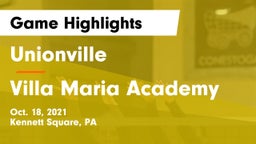 Unionville  vs Villa Maria Academy Game Highlights - Oct. 18, 2021