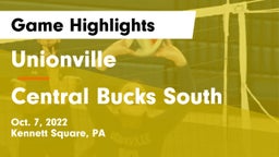 Unionville  vs Central Bucks South  Game Highlights - Oct. 7, 2022