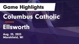 Columbus Catholic  vs Ellsworth  Game Highlights - Aug. 25, 2023