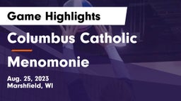 Columbus Catholic  vs Menomonie  Game Highlights - Aug. 25, 2023