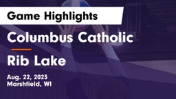 Columbus Catholic  vs Rib Lake  Game Highlights - Aug. 22, 2023