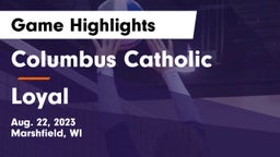 Columbus Catholic  vs Loyal  Game Highlights - Aug. 22, 2023