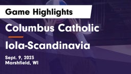 Columbus Catholic   vs Iola-Scandinavia  Game Highlights - Sept. 9, 2023