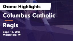 Columbus Catholic   vs Regis  Game Highlights - Sept. 16, 2023