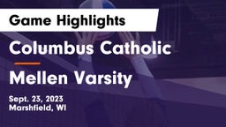Columbus Catholic   vs Mellen Varsity Game Highlights - Sept. 23, 2023