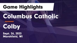 Columbus Catholic   vs Colby  Game Highlights - Sept. 26, 2023