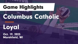 Columbus Catholic   vs Loyal  Game Highlights - Oct. 19, 2023