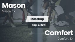 Matchup: Mason  vs. Comfort  2016