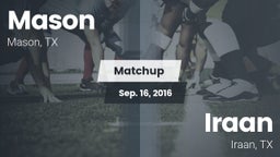 Matchup: Mason  vs. Iraan  2016