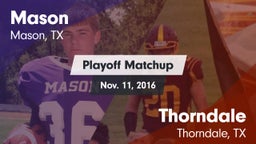 Matchup: Mason  vs. Thorndale  2016