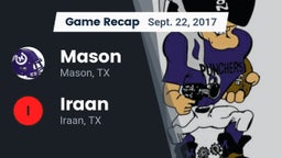Recap: Mason  vs. Iraan  2017