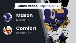 Recap: Mason  vs. Comfort  2017