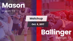Matchup: Mason  vs. Ballinger  2017