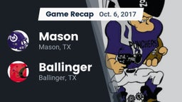 Recap: Mason  vs. Ballinger  2017