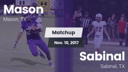 Matchup: Mason  vs. Sabinal  2017