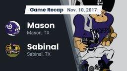 Recap: Mason  vs. Sabinal  2017