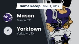 Recap: Mason  vs. Yorktown 2017