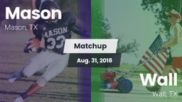 Matchup: Mason  vs. Wall  2018