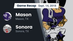 Recap: Mason  vs. Sonora  2018