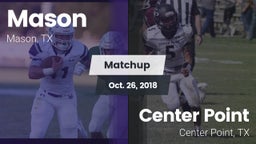 Matchup: Mason  vs. Center Point  2018