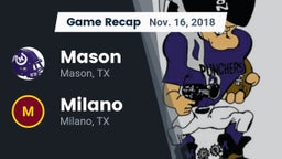 Recap: Mason  vs. Milano  2018