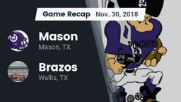 Recap: Mason  vs. Brazos  2018