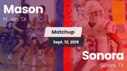 Matchup: Mason  vs. Sonora  2019