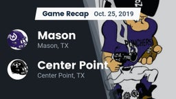 Recap: Mason  vs. Center Point  2019