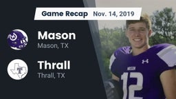 Recap: Mason  vs. Thrall  2019