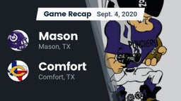 Recap: Mason  vs. Comfort  2020