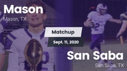 Matchup: Mason  vs. San Saba  2020