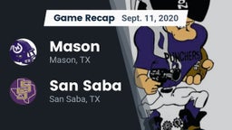 Recap: Mason  vs. San Saba  2020