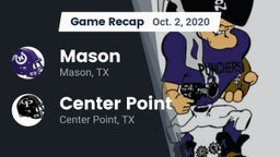 Recap: Mason  vs. Center Point  2020